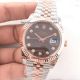 Copy Rolex Datejust II 41MM 2-Tone Rose Gold Diamond Brown Dial Watch(3)_th.jpg